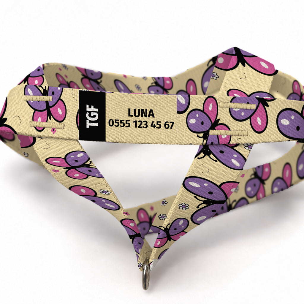 Flora Purple EasyFit Köpek Tasması – Yakin Cekim