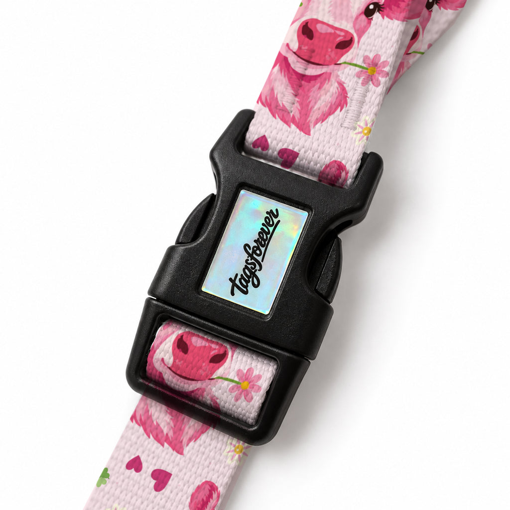 Pink Moo EasyFit Köpek Tasması – Klips