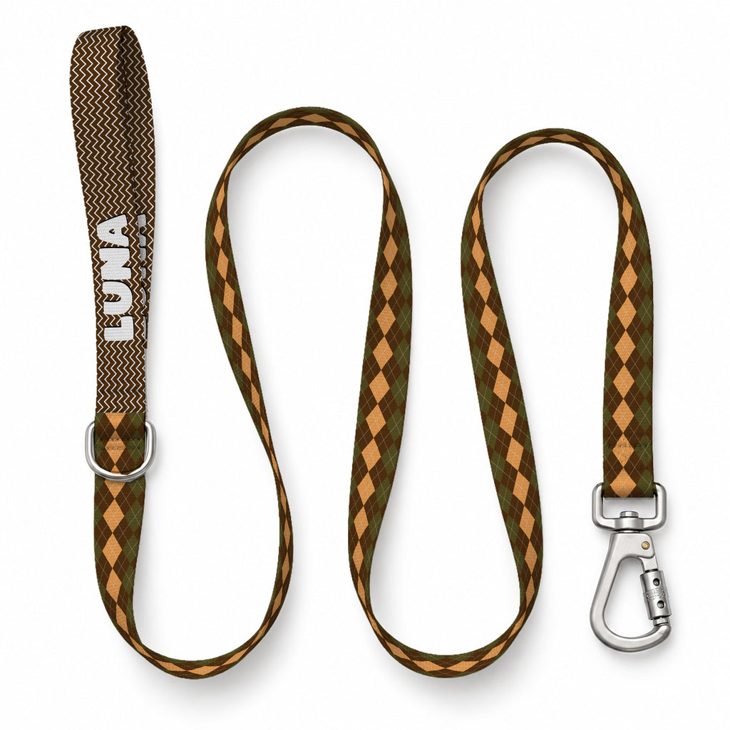 Olive Check Gezdirme Kayışı – Urun