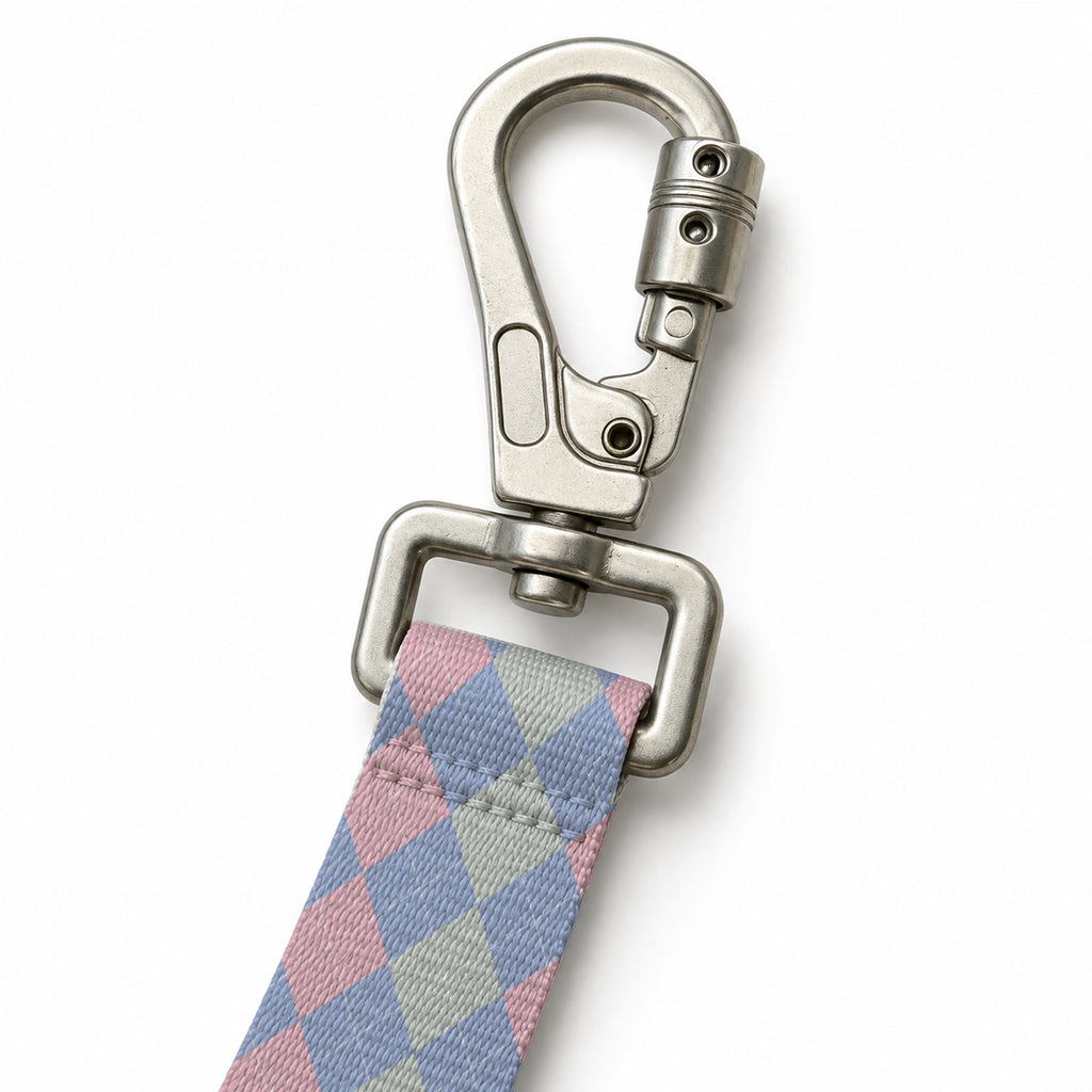Pastel Check Gezdirme Kayışı – Klips