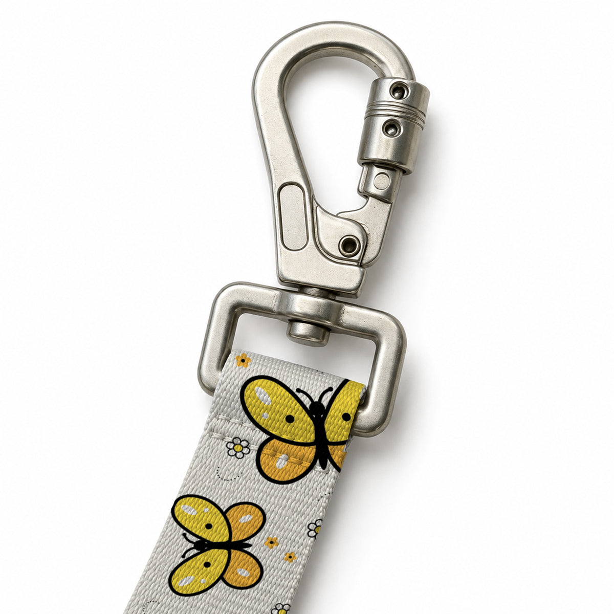 Flora Yellow Gezdirme Kayışı – Klips