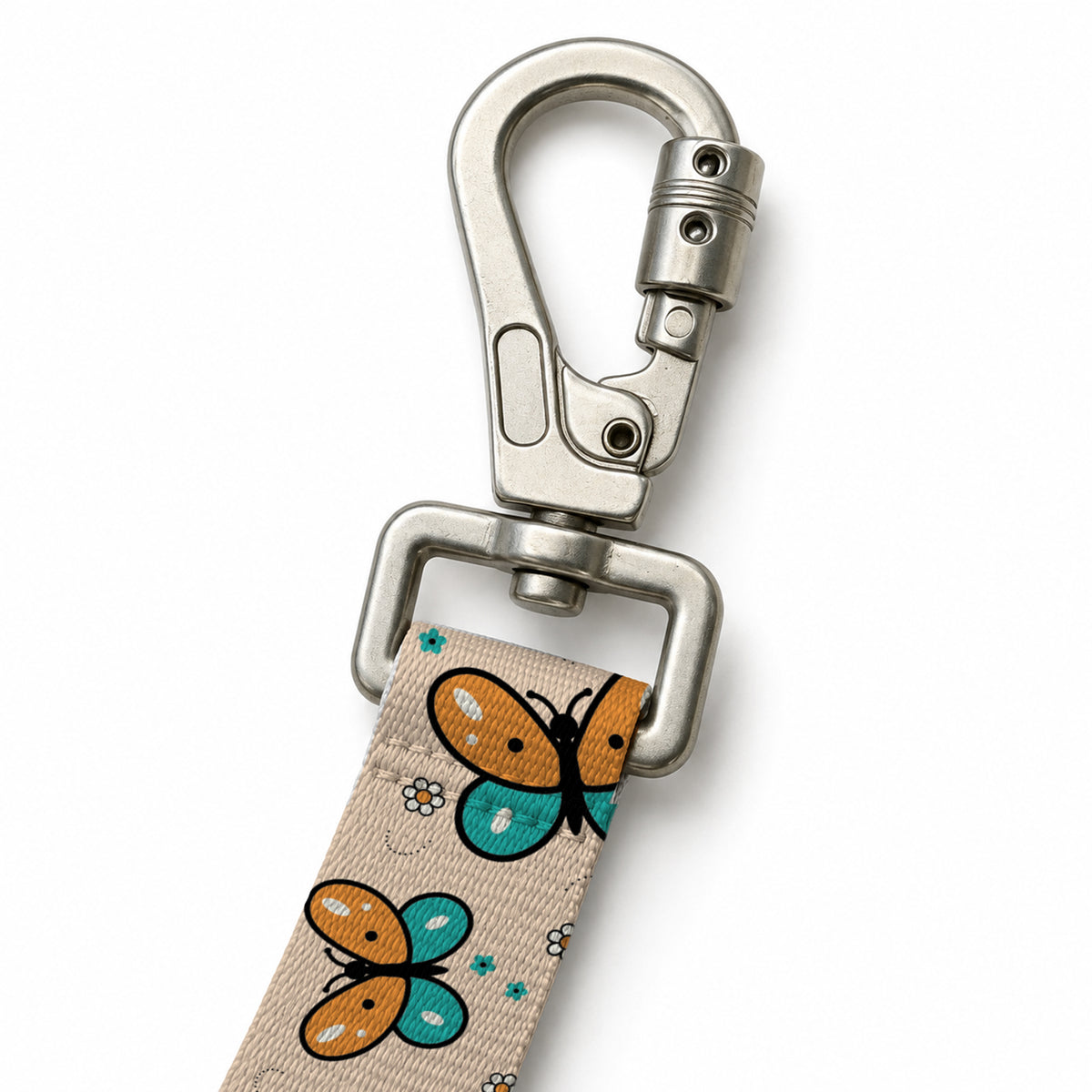 Flora Orange Gezdirme Kayışı – Klips
