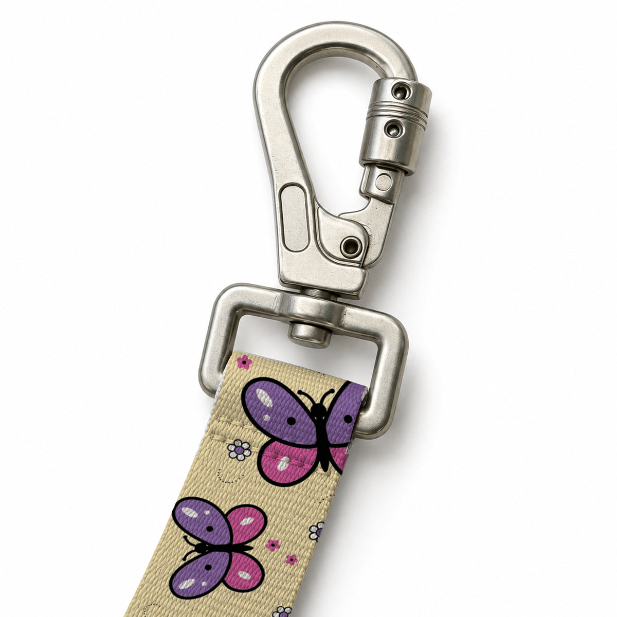Flora Purple Gezdirme Kayışı – Klips