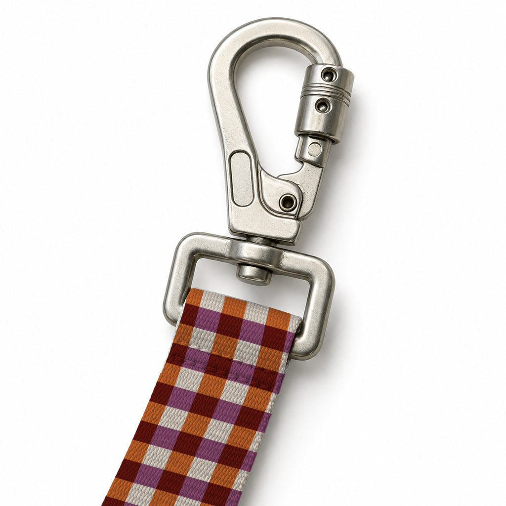 Brick Check Gezdirme Kayışı – Klips