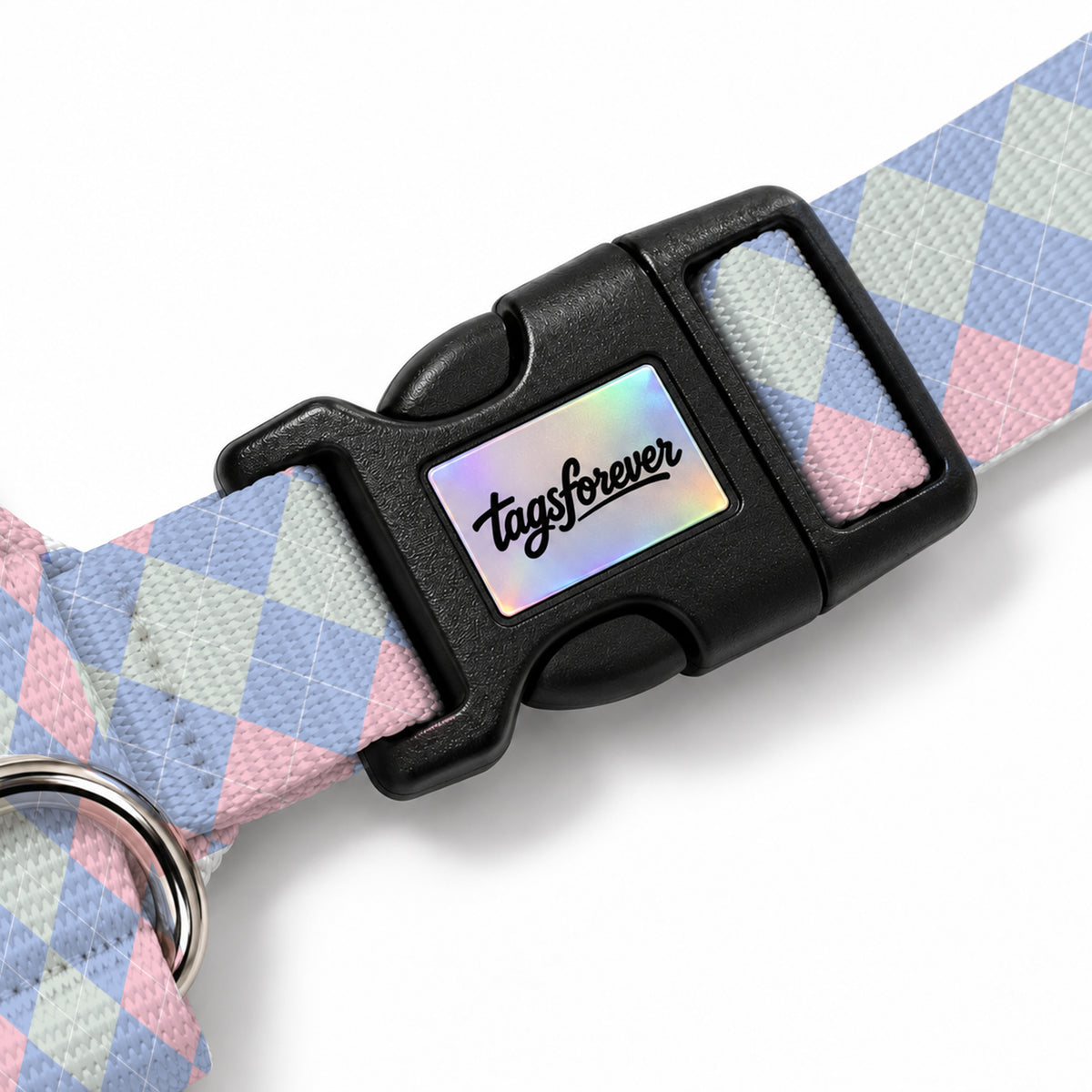 Pastel Check Köpek Göğüs Tasması – Klips