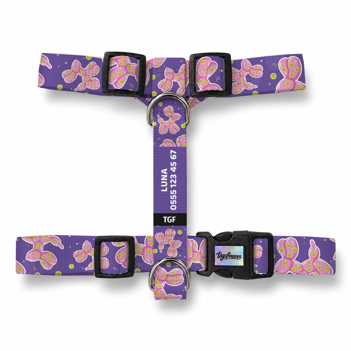 Ballo Purple Köpek Göğüs Tasması – Urun