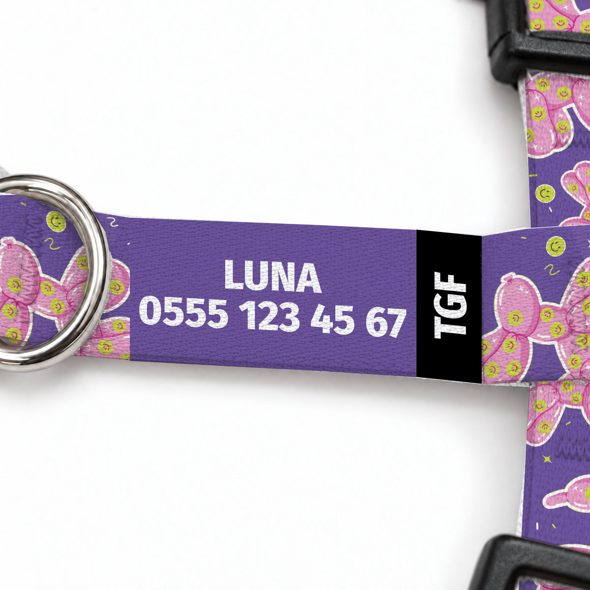 Ballo Purple Kedi Göğüs Tasması – Yazi Detayi