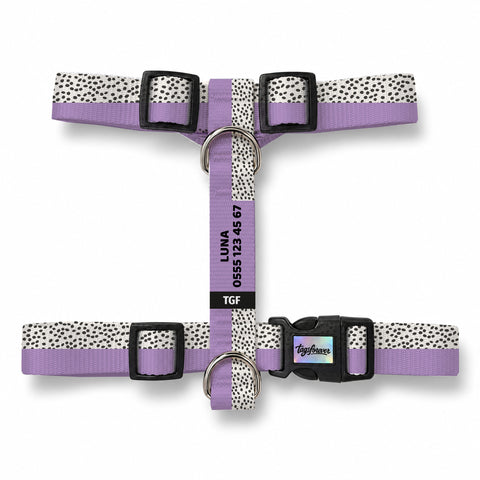 Spot Lilac Köpek Göğüs Tasması – Urun