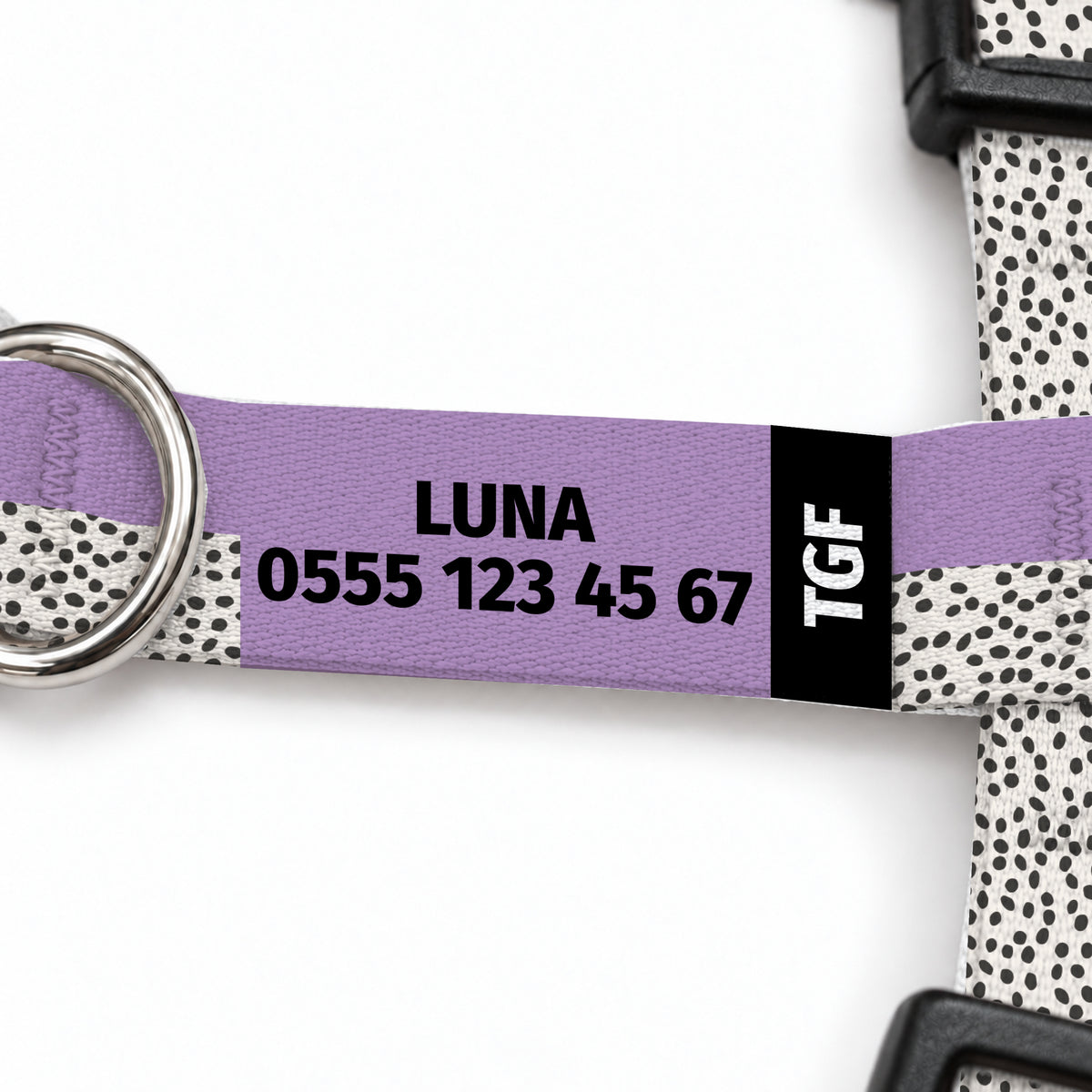 Spot Lilac Kedi Göğüs Tasması – Yazi Detayi
