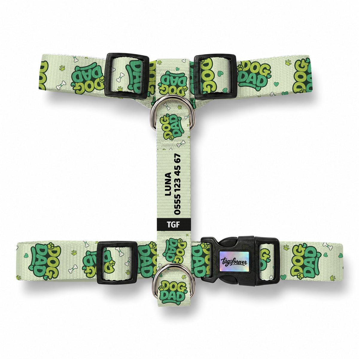Papa Green Köpek Göğüs Tasması – Urun