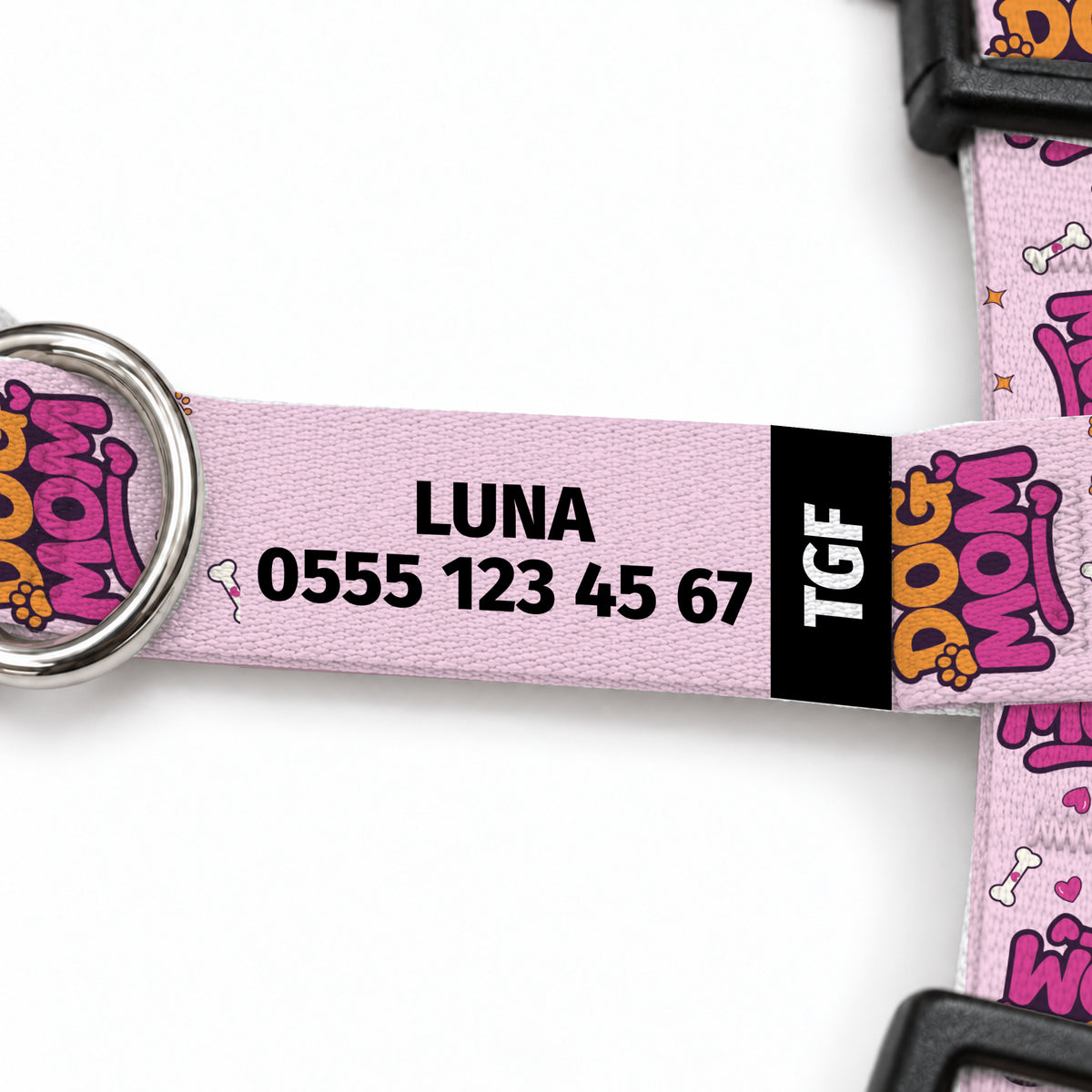 Mama Pink Kedi Göğüs Tasması – Yazi Detayi