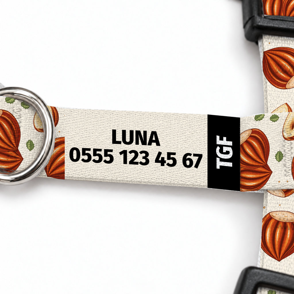 Nut Cream Kedi Göğüs Tasması – Yazi Detayi