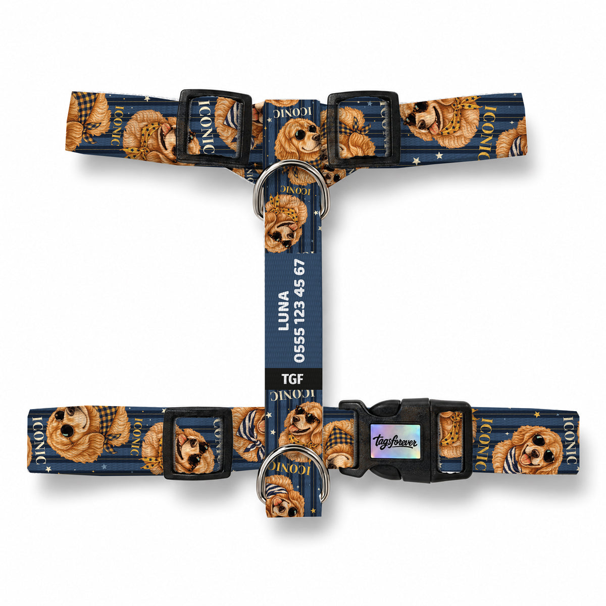 Golden Stripe Köpek Göğüs Tasması – Urun