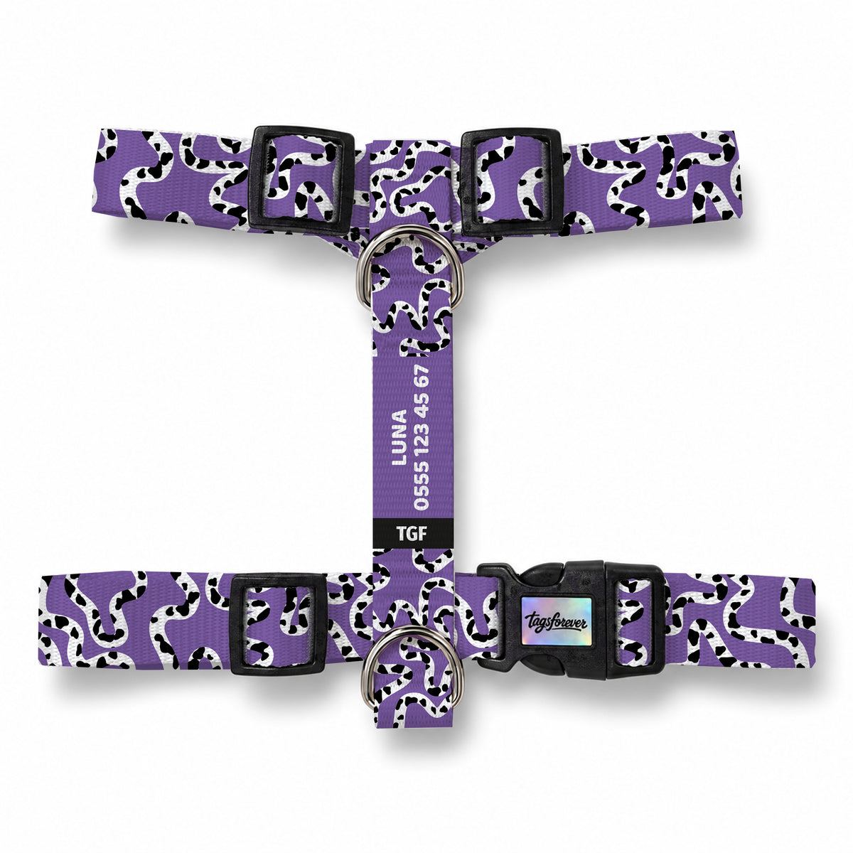 Moo Violet Köpek Göğüs Tasması – Urun