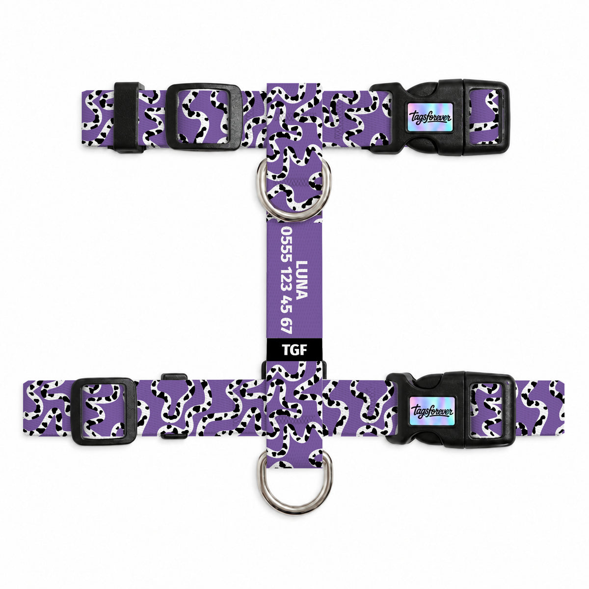 Moo Violet Kedi Göğüs Tasması – Urun