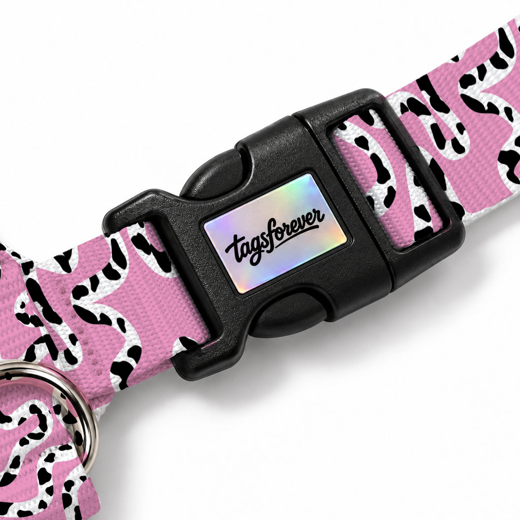 Moo Pink Köpek Göğüs Tasması – Klips