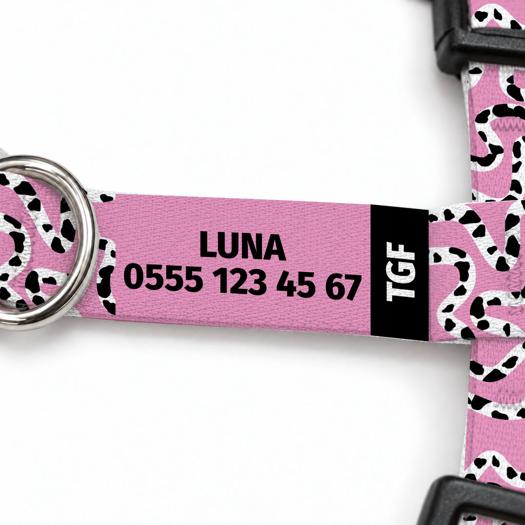 Moo Pink Kedi Göğüs Tasması – Yazi Detayi