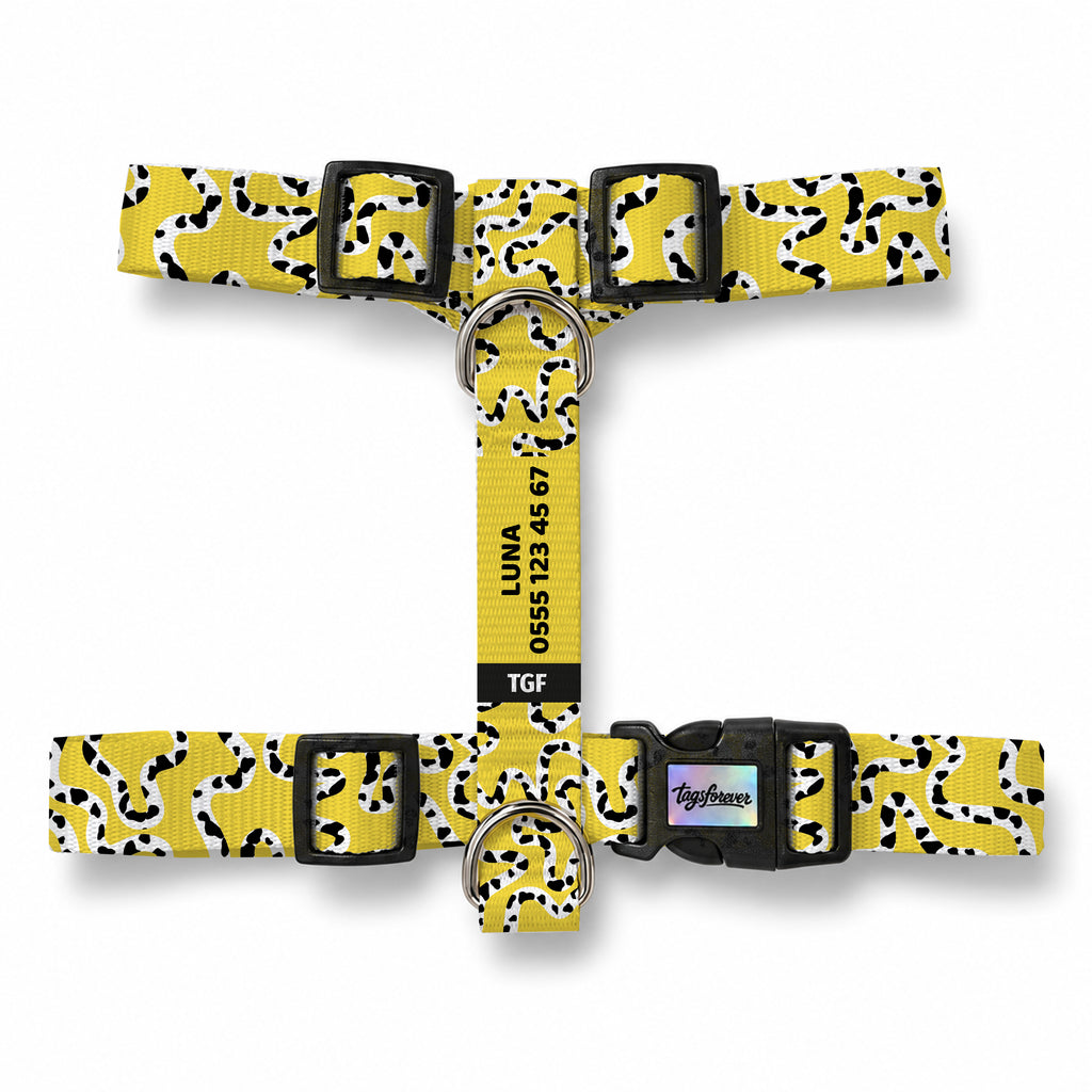 Moo Yellow Köpek Göğüs Tasması – Urun