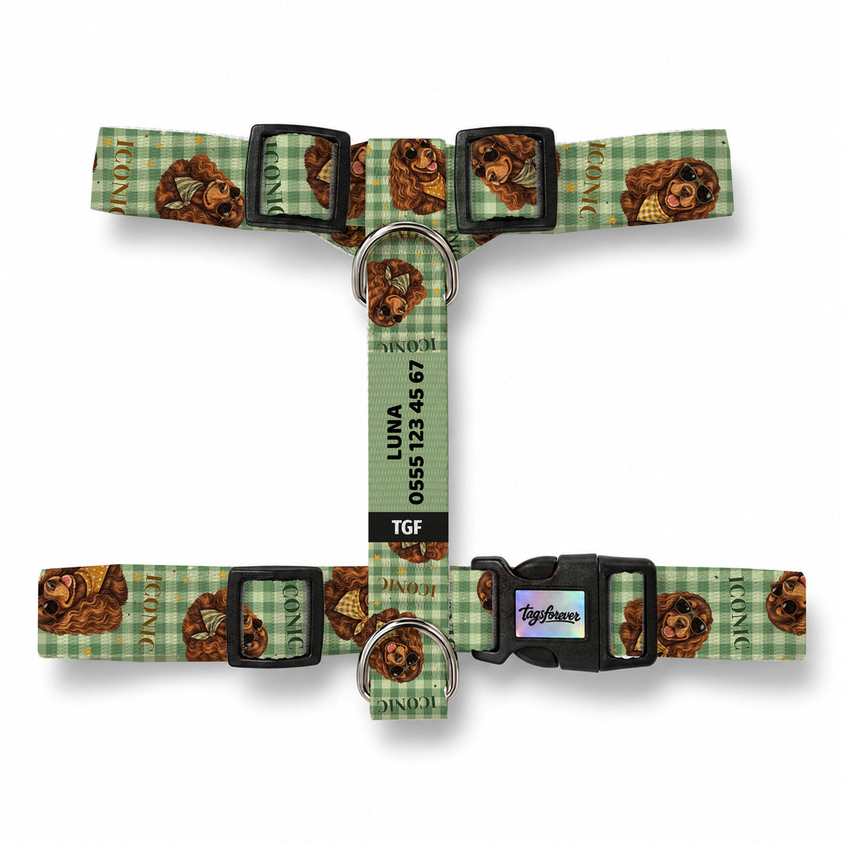 Cocker Check Köpek Göğüs Tasması – Urun