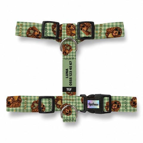 Cocker Check Köpek Göğüs Tasması – Urun