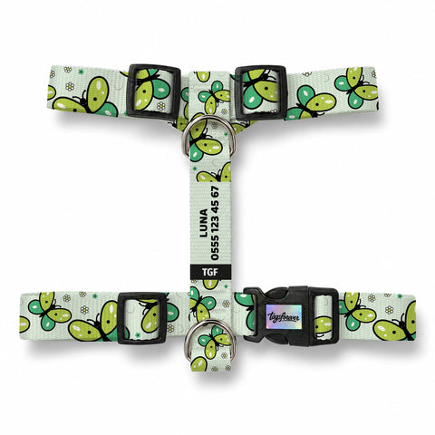Flora Lime Köpek Göğüs Tasması – Urun
