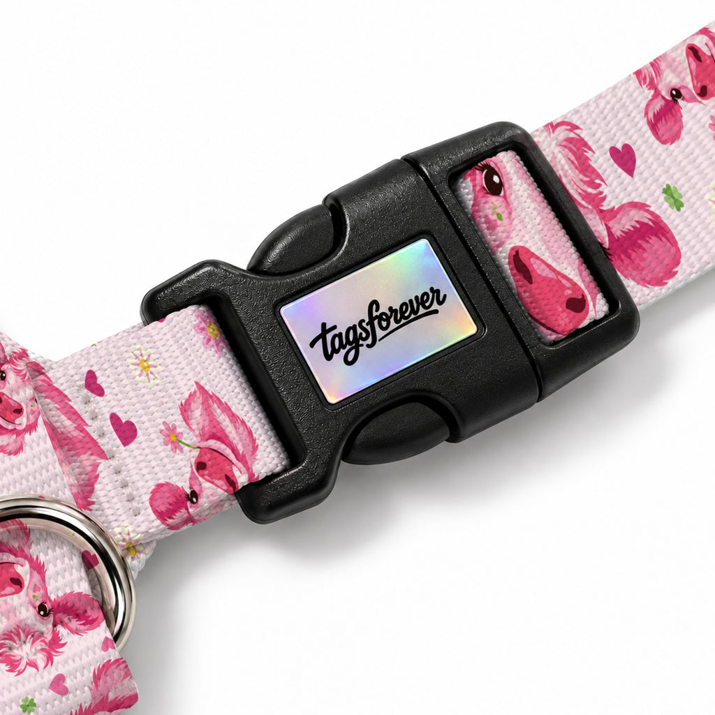 Pink Moo Köpek Göğüs Tasması – Klips