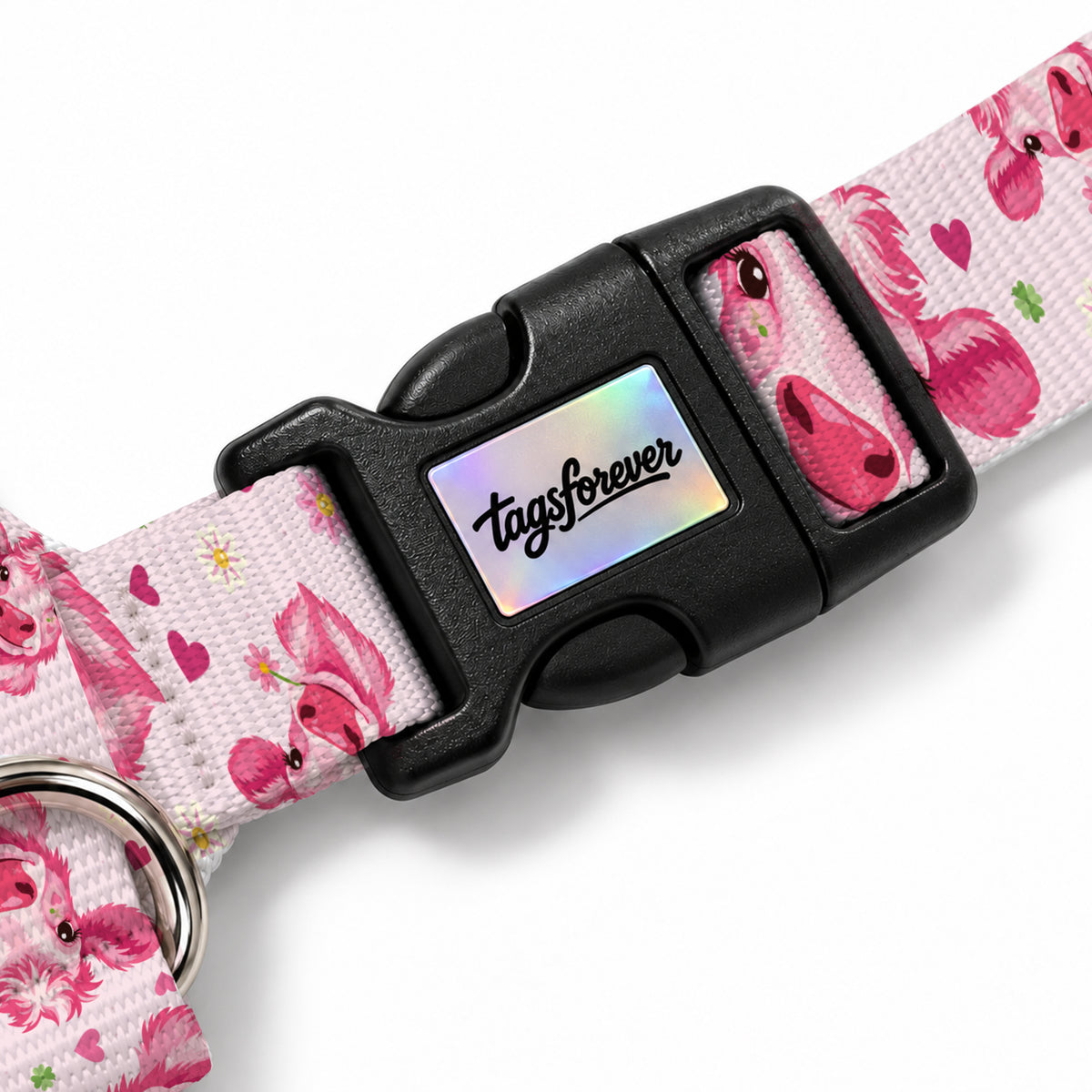 Pink Moo Köpek Göğüs Tasması – Klips