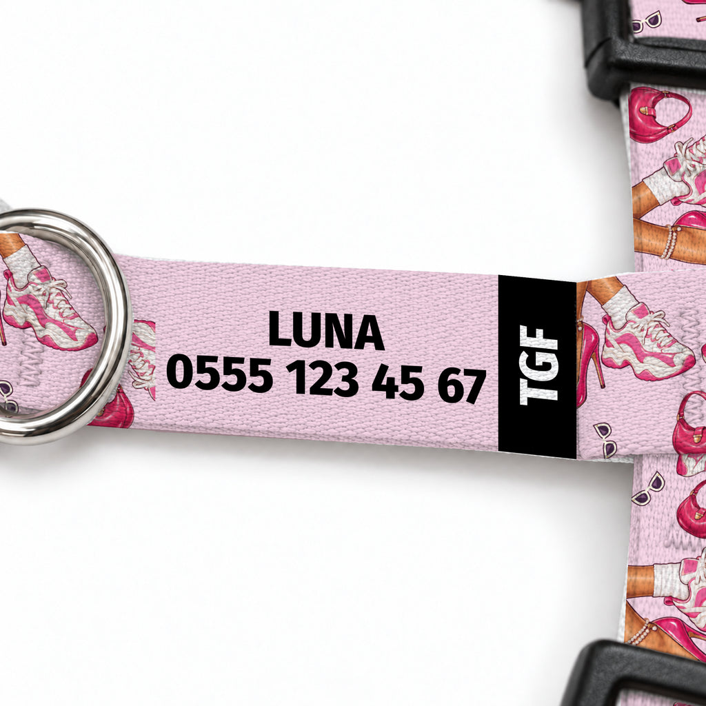 Pink Sport Kedi Göğüs Tasması – Yazi Detayi