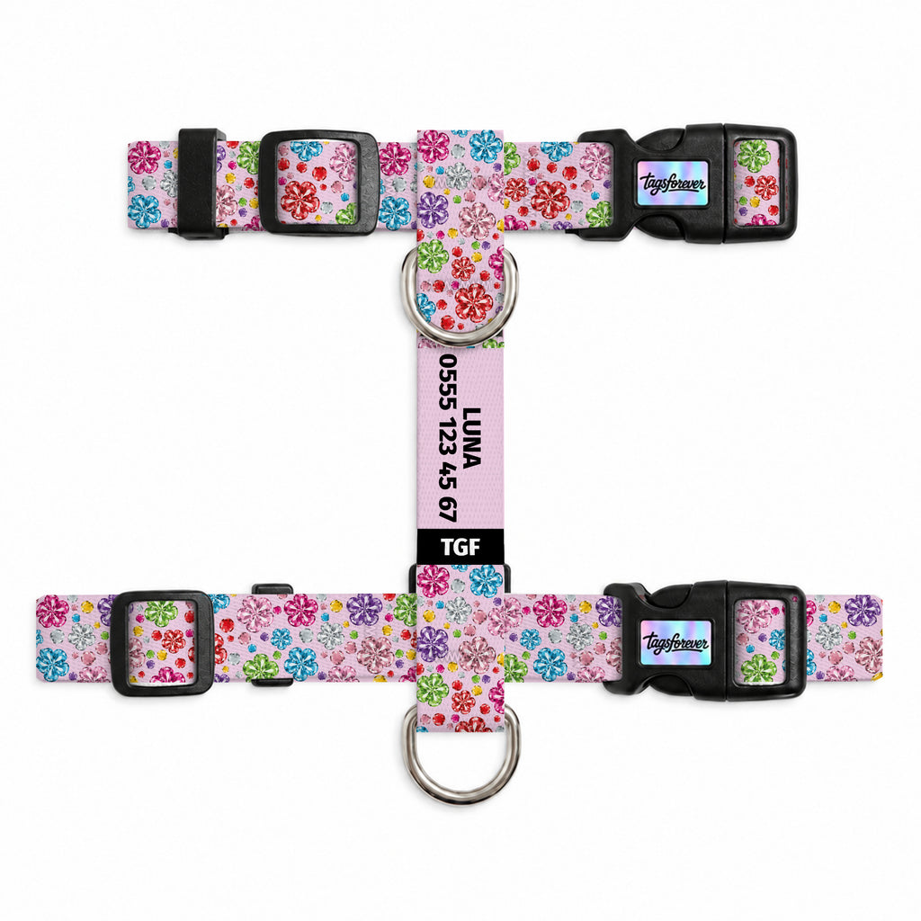 Crystal Bloom Kedi Göğüs Tasması – Urun