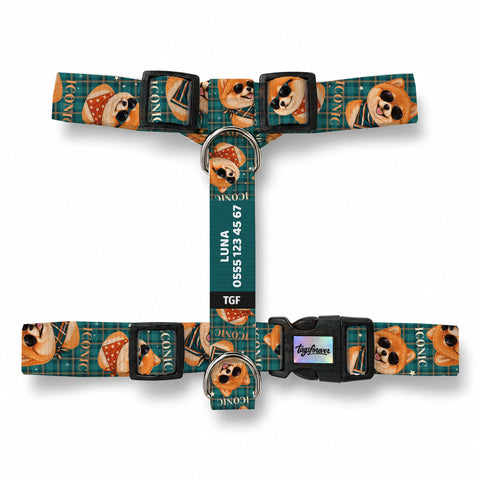 Teddy Check Köpek Göğüs Tasması – Urun