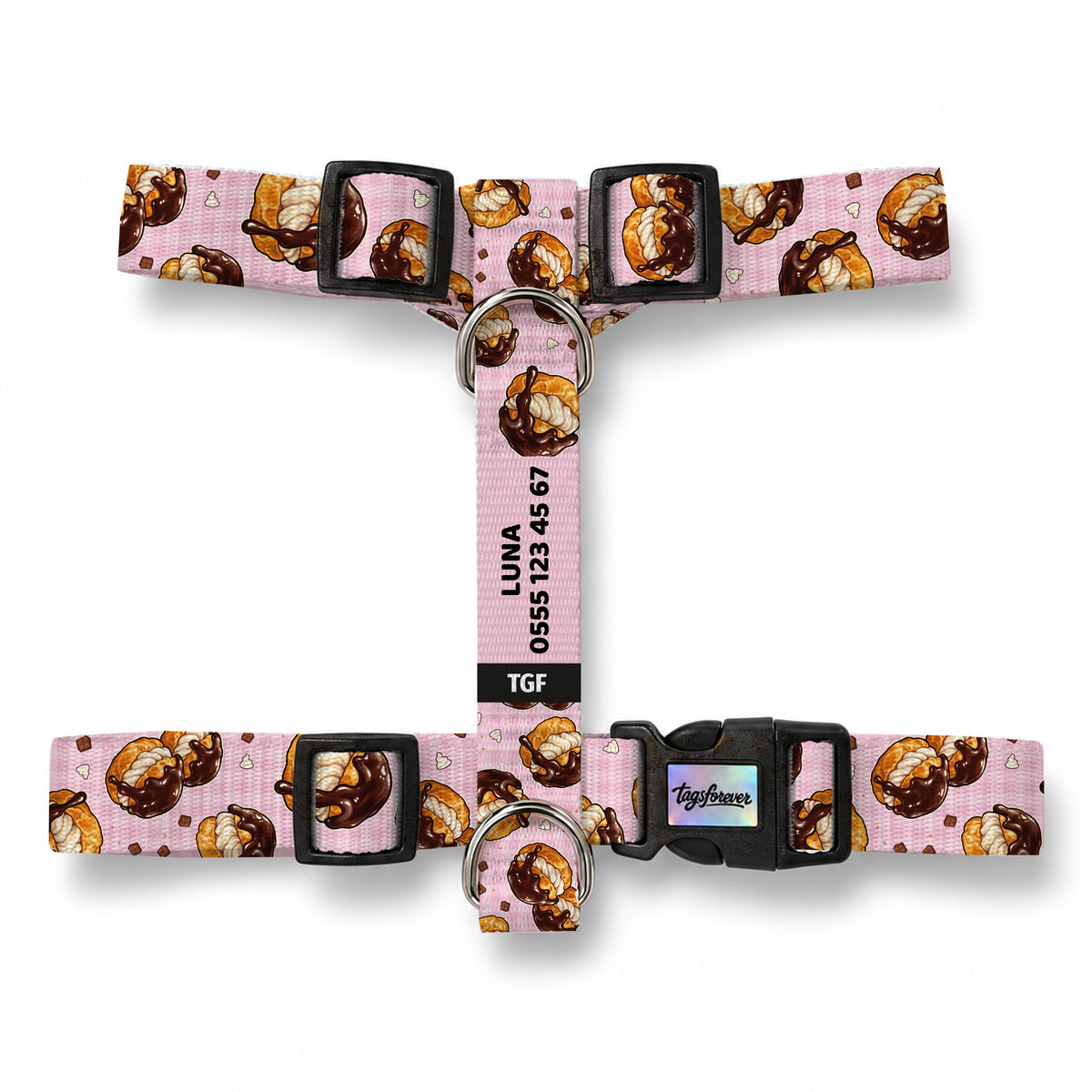 Profiterole Köpek Göğüs Tasması – Urun