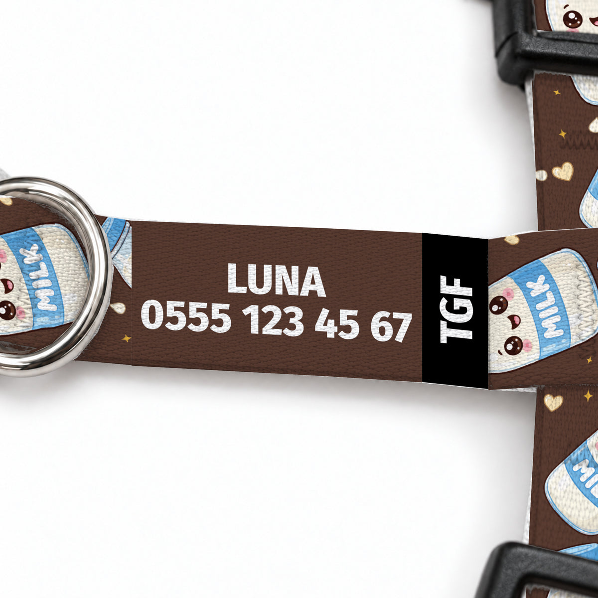 Cocoa Milk Kedi Göğüs Tasması – Yazi Detayi