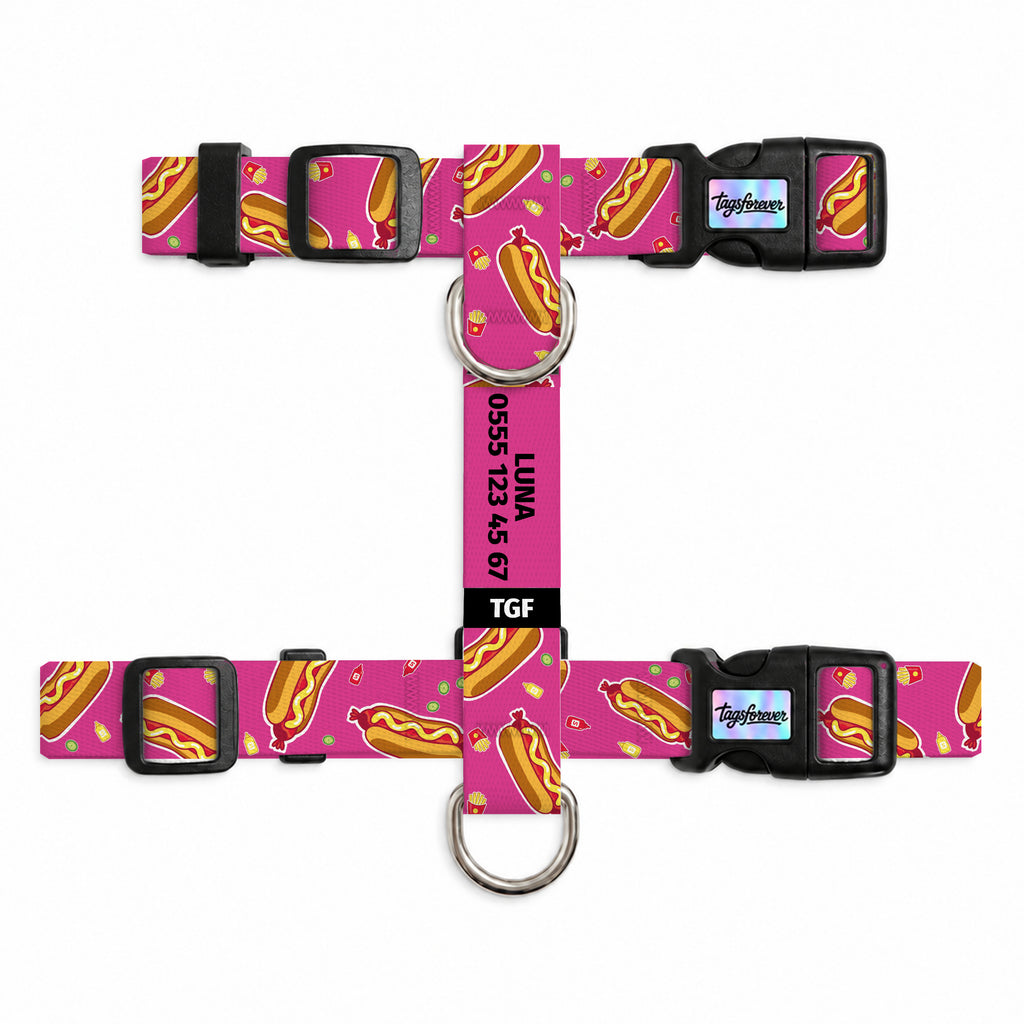 Hotdog Pink Kedi Göğüs Tasması – Urun