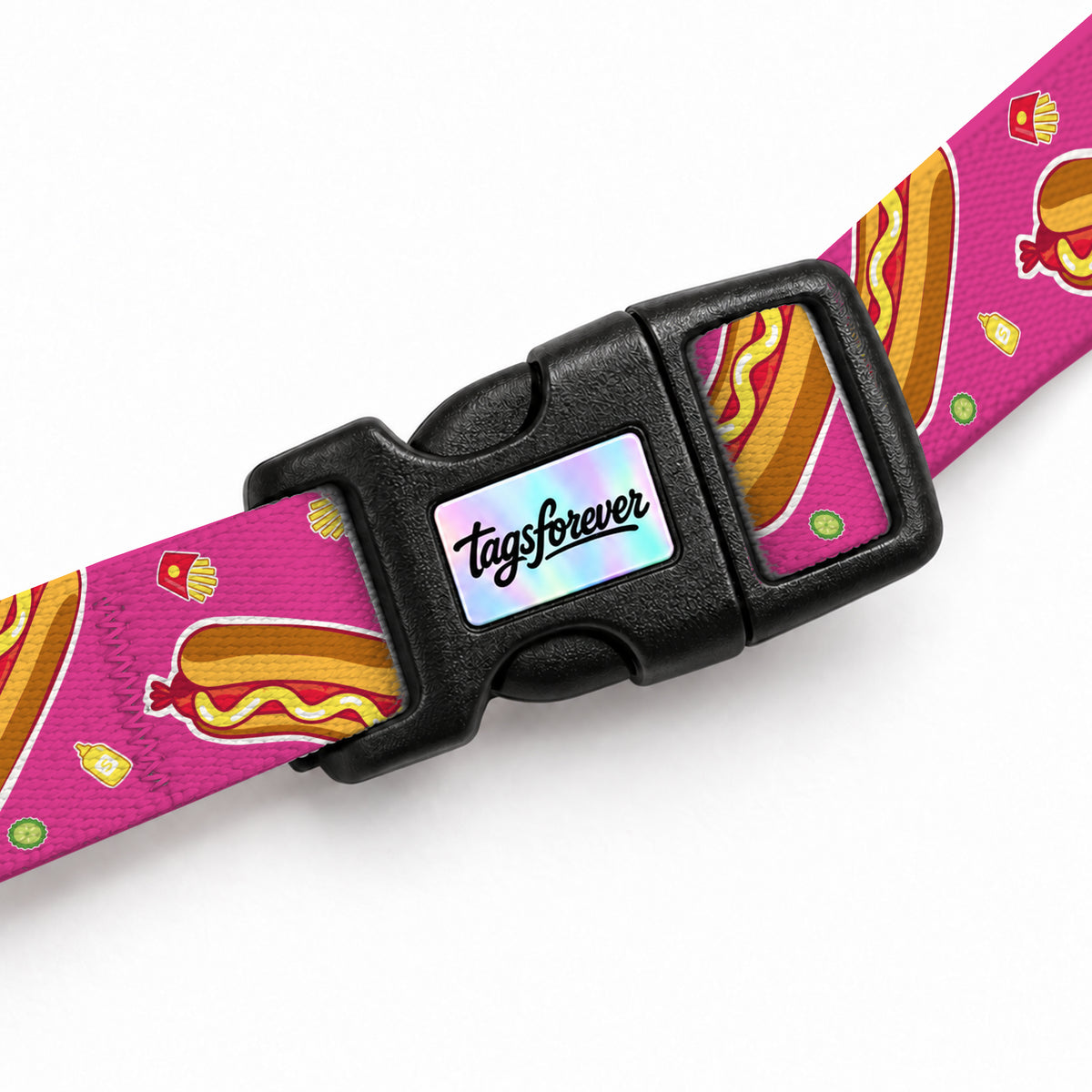 Hotdog Pink Kedi Göğüs Tasması – Klips