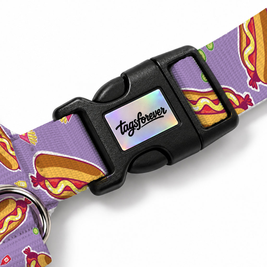 Hotdog Lilac Köpek Göğüs Tasması – Klips