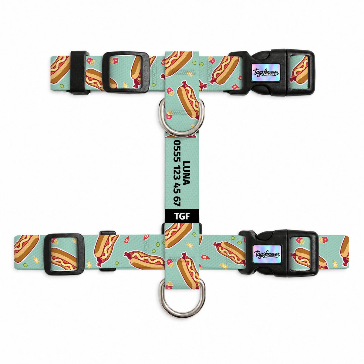 Hotdog Mint Kedi Göğüs Tasması – Urun