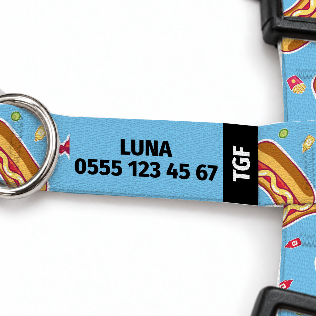 Hotdog Sky Kedi Göğüs Tasması – Yazi Detayi
