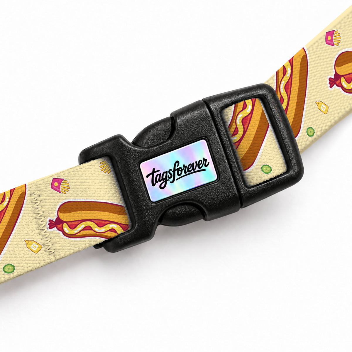 Hotdog Cream Kedi Göğüs Tasması – Klips