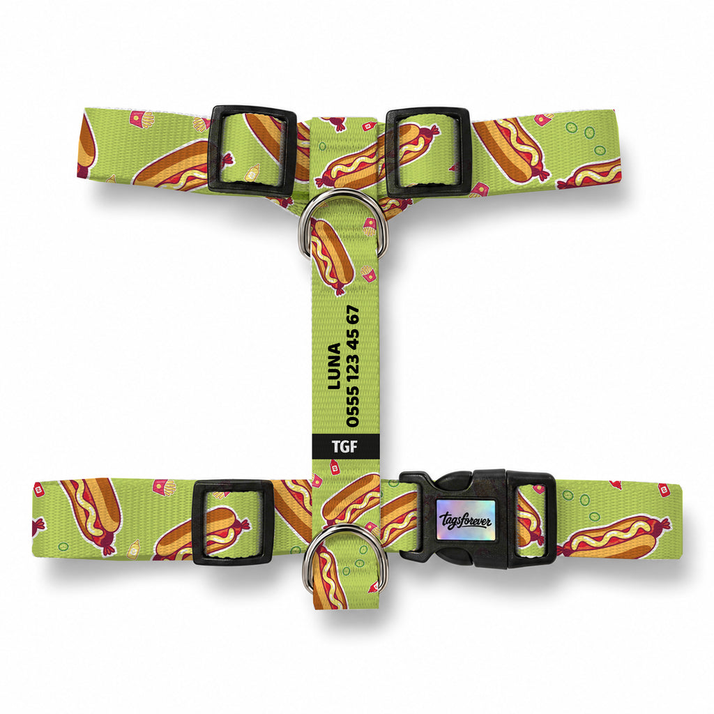 Hotdog Lime Köpek Göğüs Tasması – Urun
