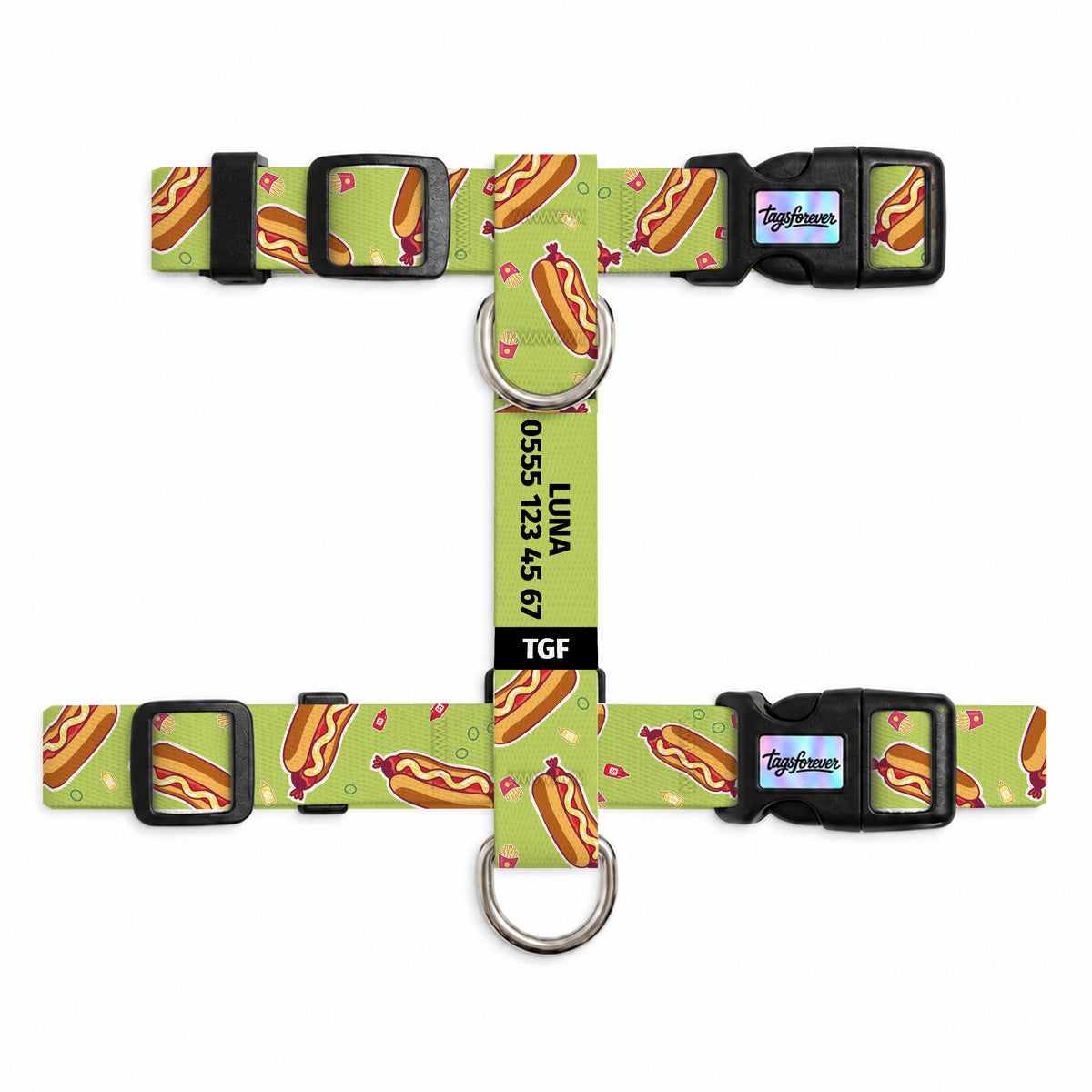 Hotdog Lime Kedi Göğüs Tasması – Urun