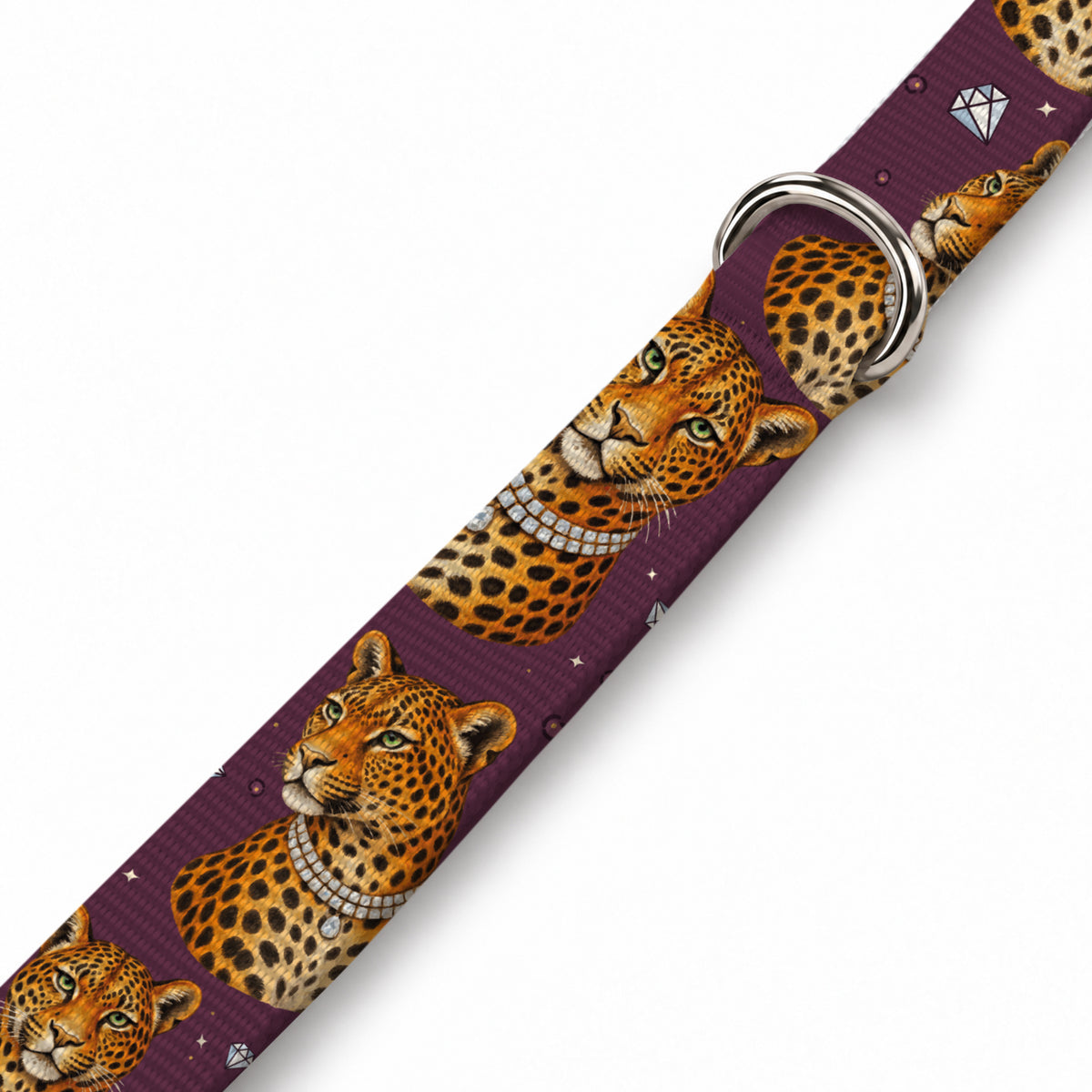 Plum Leopard Köpek Göğüs Tasması – Yakin Cekim