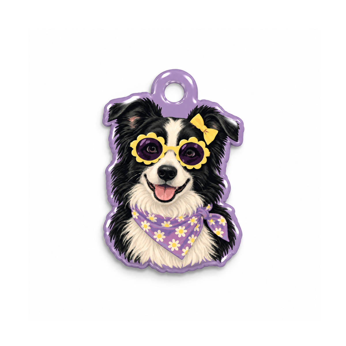 Collie Bloom Kedi Köpek İsimlik – Ön yüz