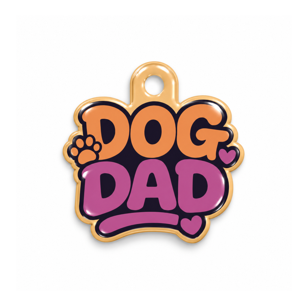 Papa Pink Kedi Köpek İsimlik – Ön yüz