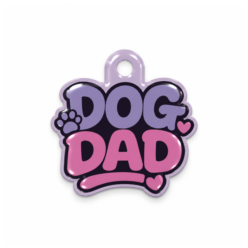 Papa Purple Kedi Köpek İsimlik – Ön yüz