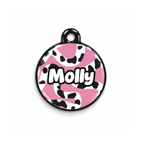 Moo Pink Kedi Köpek İsimlik – Ön yüz