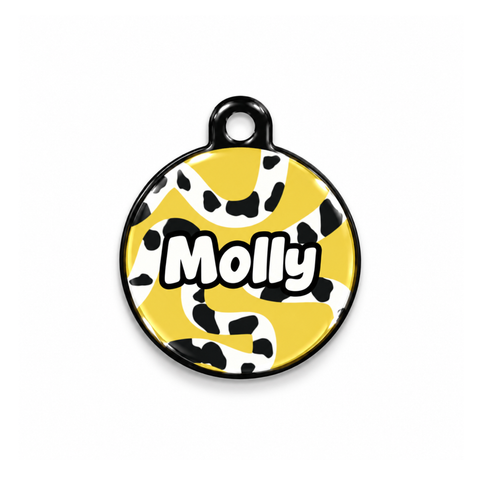 Moo Yellow Kedi Köpek İsimlik – Ön yüz