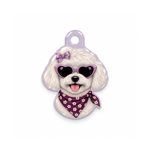 Maltese Bloom Kedi Köpek İsimlik – Ön yüz