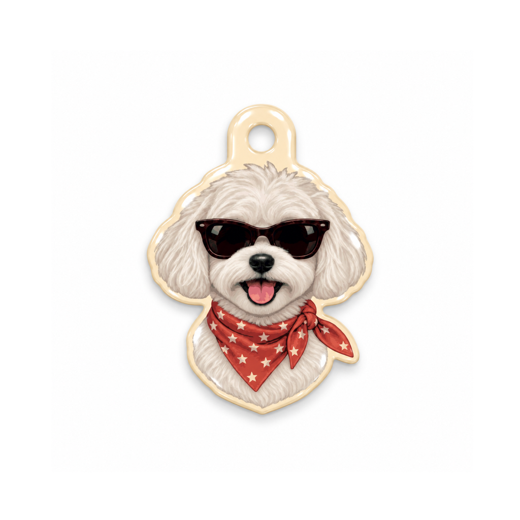 Maltese Stripe Kedi Köpek İsimlik – Ön yüz