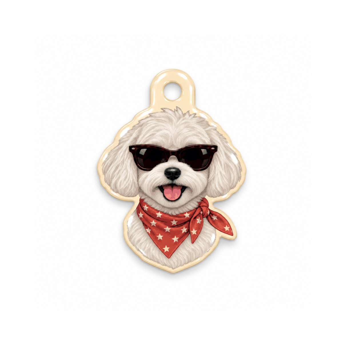 Maltese Stripe Kedi Köpek İsimlik – Ön yüz