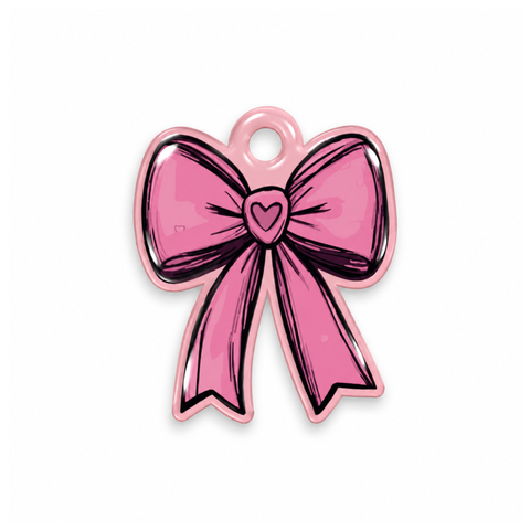 Pink Bow Kedi Köpek İsimlik – Ön yüz